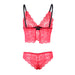 Subblime - 953898 Set 3 Piezas Encaje Y Saten Rojo S/m