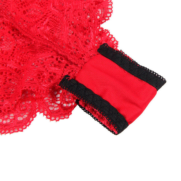 Subblime - 953904 Set 3 Piezas Encaje Y Saten Rojo L/xl
