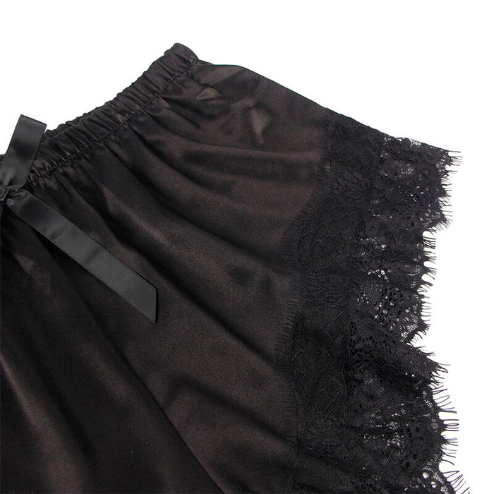 Subblime - 953942 Pijama Sexy Saten Y Encaje Negro L/xl