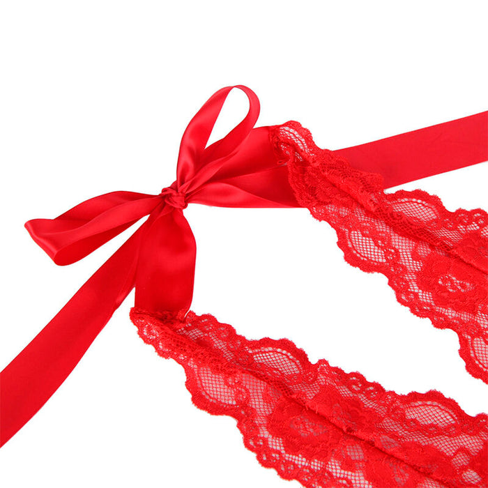 Subblime - 953980 Body Sexy Con Volantes + Cinturón Rojo L/xl