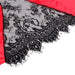Subblime - 954024 Camison De Encaje Espalda Transparente + Tanga Rojo/negro L/xl