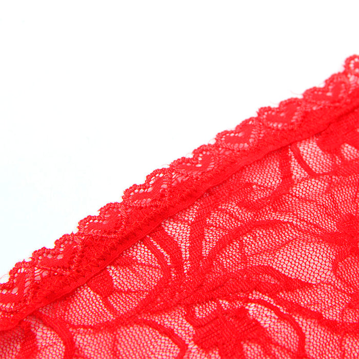 Subblime - 954208 Babydoll De Encaje Con Tirantes Ajustables Rojo S/M
