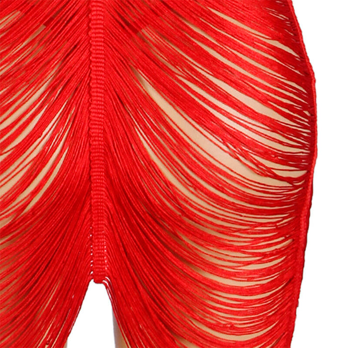 Subblime - 954246 Vestido De Flecos + Tanga Rojo S/M