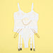 Subblime - 954284 Body Con Cadenas + Ligueros Blanco S/m