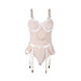 Subblime - 954284 Body Con Cadenas + Ligueros Blanco S/m