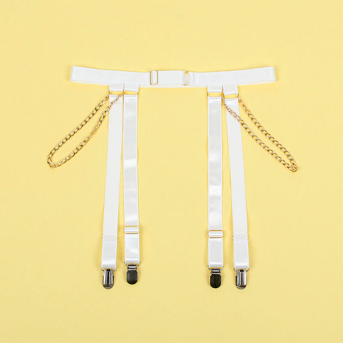 Subblime - 954291 Body Con Cadenas + Ligueros Blanco L/xl