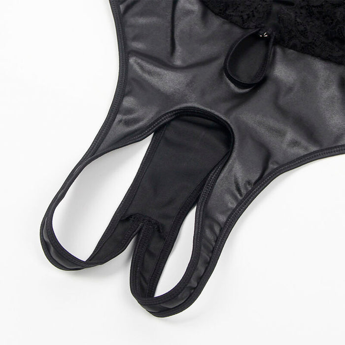 Subblime - 954390 Body Sexy Con Ligueros Negro L/xl