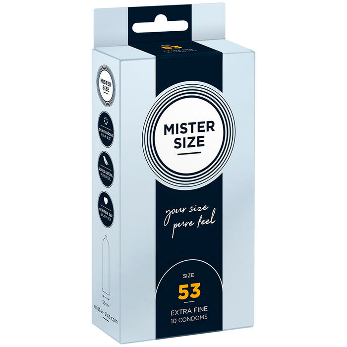 Mister Size - Preservativos Talla M 53 Mm (10 Unidades)