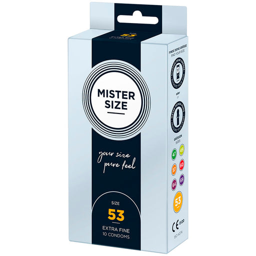 Mister Size - Preservativos Talla M 53 Mm (10 Unidades)