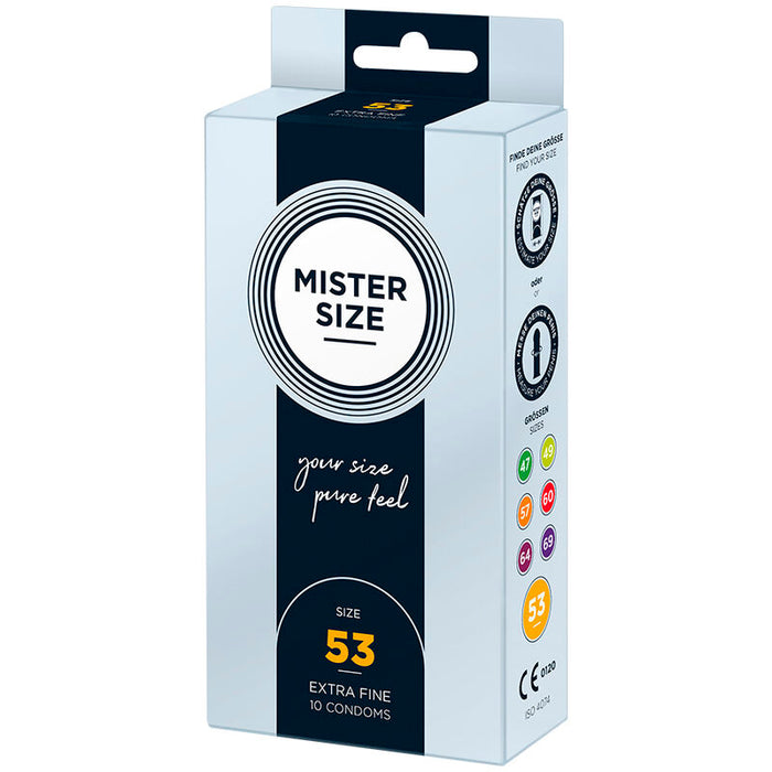 Mister Size - Preservativos Talla M 53 Mm (10 Unidades)