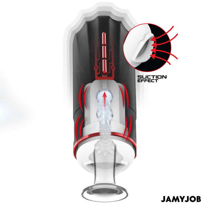 Jamyjob - Megabite Masturbador Boca Automático 5 Modos Succión Y Vibración