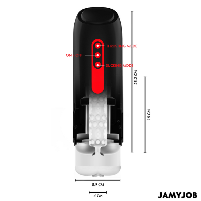 Jamyjob - Phantom Masturbador Vagina Automático 5 Modos Succión Y Empuje