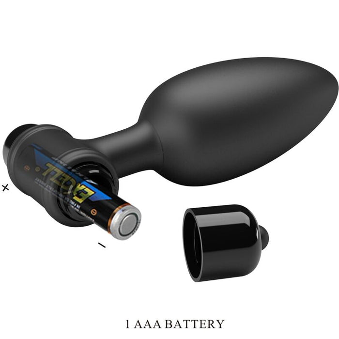 Pretty Love - Vibra Butt Plug 2 Plug Anal 10 Vibraciones Negro