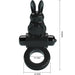 Pretty Love - Exciting Ring Anillo Vibrador Rabbit 10 Vibraciones Negro