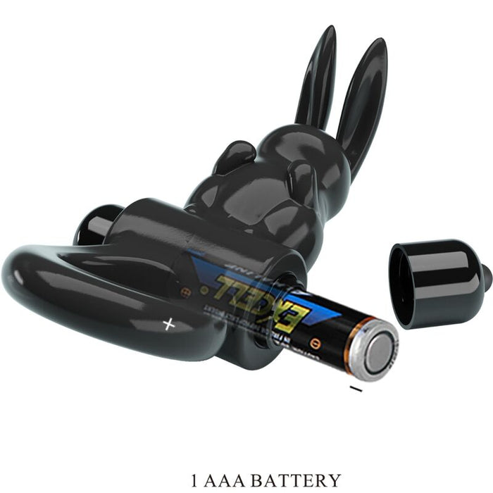 Pretty Love - Exciting Ring Anillo Vibrador Rabbit 10 Vibraciones Negro