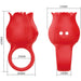 Pretty Love - Jae Vibrador De Dedo Forma De Rosa 10 Vibraciones Rojo