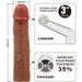 Pretty Love - Chelsea Funda Pene Con Extensión De 7.6 Cm Mulato