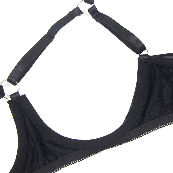 Subblime - 955199 Set Sujetador Con Lazo Negro Ajustable S/m