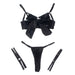 Subblime - 955205 Set Sujetador Con Lazo Negro Ajustable L/xl