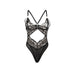Subblime - 955229 Body Transparente Con Encaje Hueco Negro L/xl