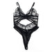 Subblime - 955229 Body Transparente Con Encaje Hueco Negro L/xl