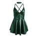 Subblime - 955441 Vestido Con Tirantes De Cuero Verde L/xl