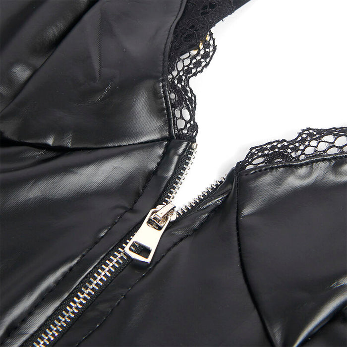 Subblime - 955465 Body Con Cremallera De Cuero Negro L/xl
