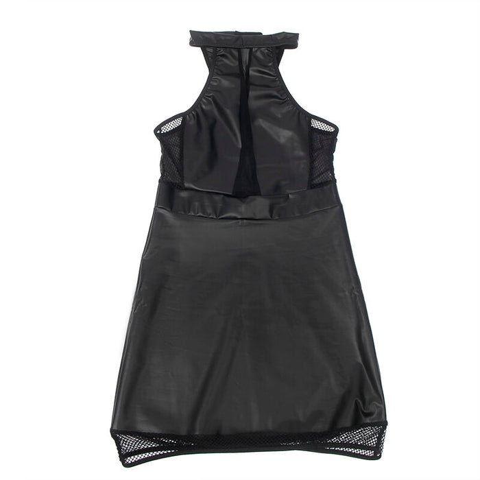 Subblime - 955489 Vestido Cuello Halter Con Transparencias Negro L/xl