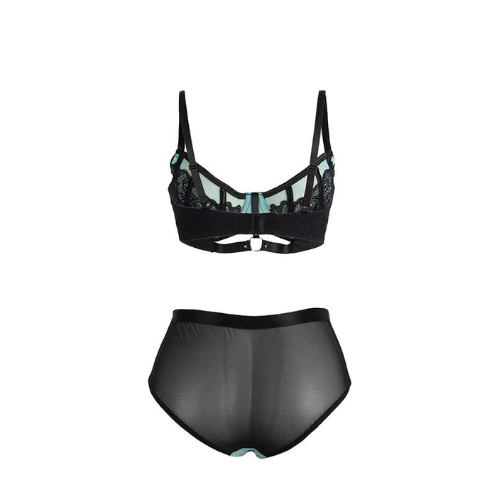 Subblime - 955564 Conjunto Sujetador Con Cremallera De Malla De Charol Verde L/xl