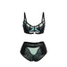 Subblime - 955564 Conjunto Sujetador Con Cremallera De Malla De Charol Verde L/xl