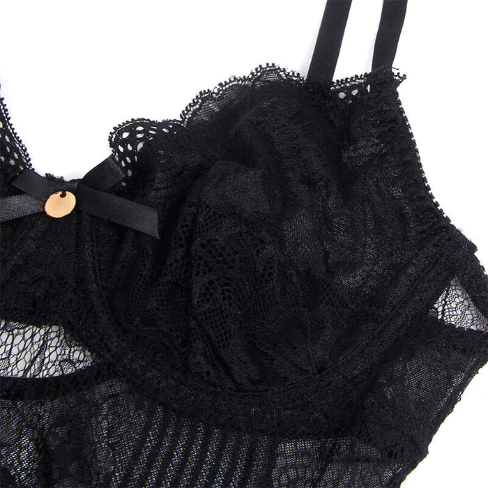 Subblime - 955618 Body De Encaje Con Cierre Inferior Negro S/m