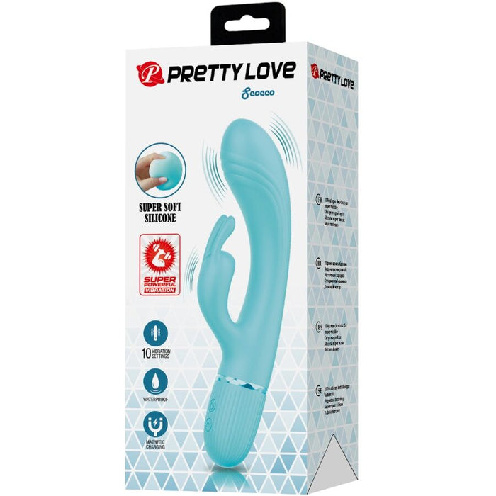 Pretty Love - Scocco Vibrador Rabbit Turquesa