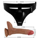 Pretty Love - Harness Briefs Universal Con Dildo Vibración Y Squirting 15.5 Cm Mulato