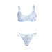 Subblime - 957636 Conjunto Sujetador Y Panties Con Bordados De Flores Celeste L/xl