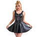 Subblime - 957667 Vestido De Cuero Con Cremallera De Corazón Negro S/m