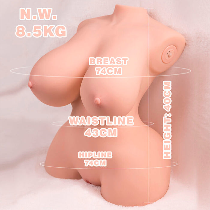 Xise - Tiny Thrusting Torso Realístico Con Vibración Femenino 40 Cm