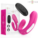 Intense - Janet Estimulador Y Vibrador Dual En Forma De U Con Control Remoto Rosa