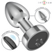 Intense - Plug Anal 10 Vibraciones Metal Con Control Remoto S