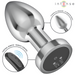 Intense - Plug Anal 10 Vibraciones Metal Con Control Remoto M
