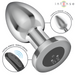 Intense - Plug Anal 10 Vibraciones Metal Con Control Remoto L