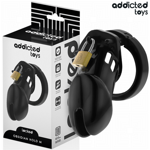 Addicted Toys Locked - Obsidian Hold Jaula Para Pene Talla M