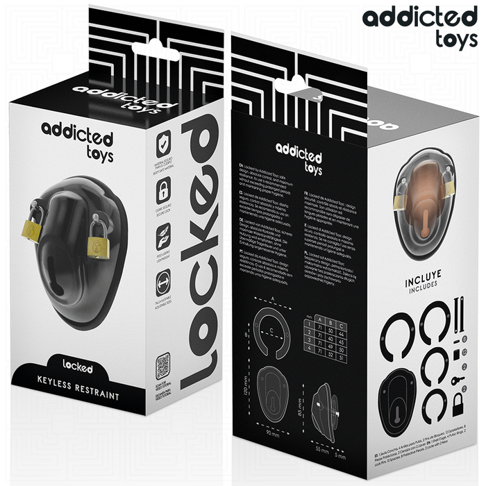 Addicted Toys Locked - Keyless Restraint Jaula Para Pene 11,5 Cm