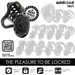 Addicted Toys Locked - Chained Hollow Jaula Para Pene 10,5 Cm