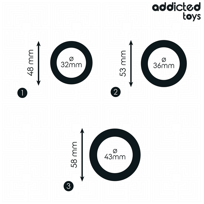 Addicted Toys - Set De Anillos Silicona Modelo 1