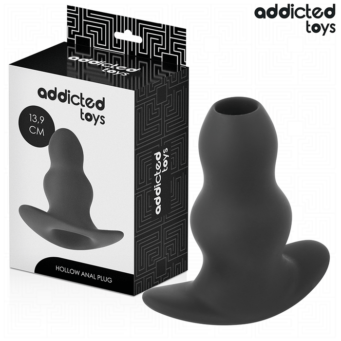 Addicted Toys - Plug Anal Hueco Silicona Talla Xl 13,9 Cm