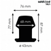 Addicted Toys - Plug Anal Hueco Extrem Silicona Talla M 8,7 Cm