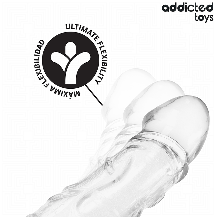 Addicted Toys - Extensor Para El Pene Transparente 27 Cm