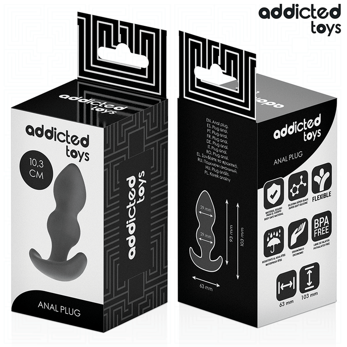 Addicted Toys - Plug Anal Silicona Talla S 10,3 Cm