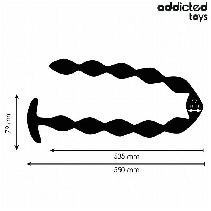 Addicted Toys - Rosario Anal 27 Cm Extra Largo Silicona