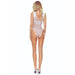 Passion - Bs109 Bodystocking Mariposa Blanco